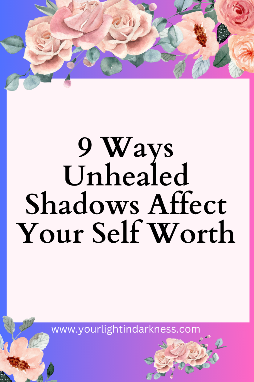 shadow work, shadow work for self worth, self worth